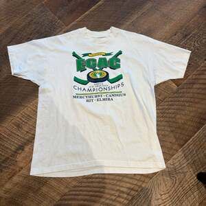 Vintage 1995 Mercyhurst College ECAC Hockey Champions T Shirt 90s Men’s XL